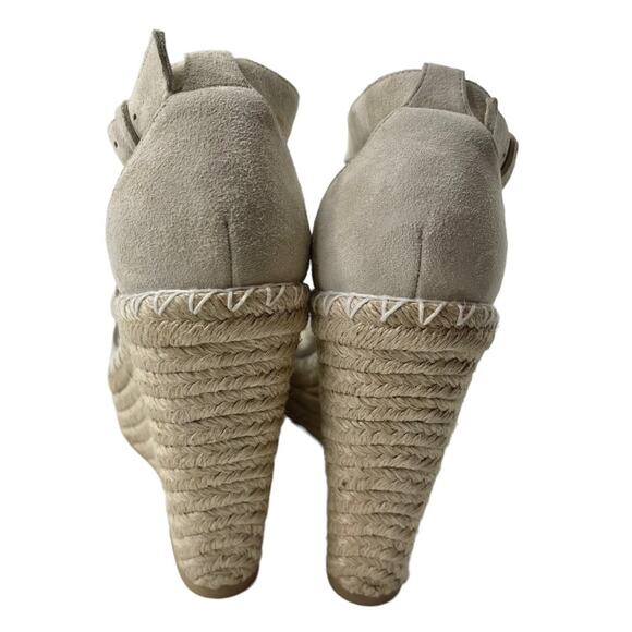 NWOT Club Monaco fleuris suede wedge platform espadrille sandals women sz 38 - Picture 5 of 13